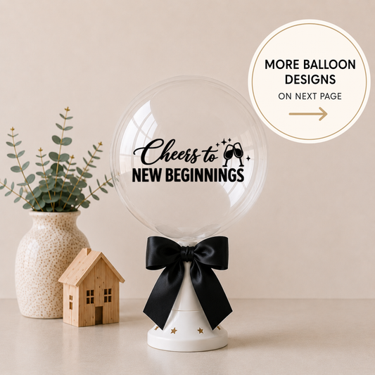 Clear Balloon on Stand