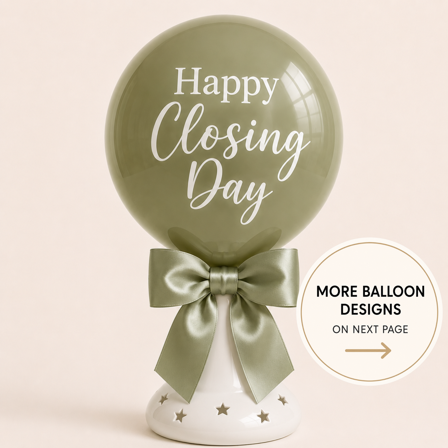 Closing Balloon Centerpiece + Design of Choice