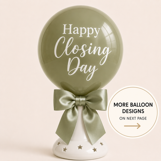Closing Balloon Centerpiece + Design of Choice