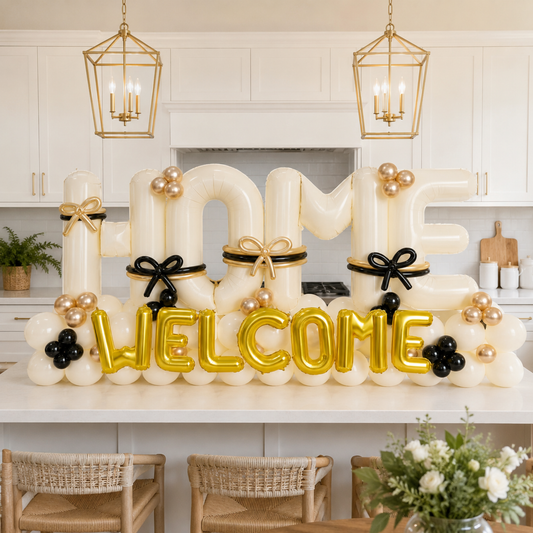 Welcome Home Balloon Garland